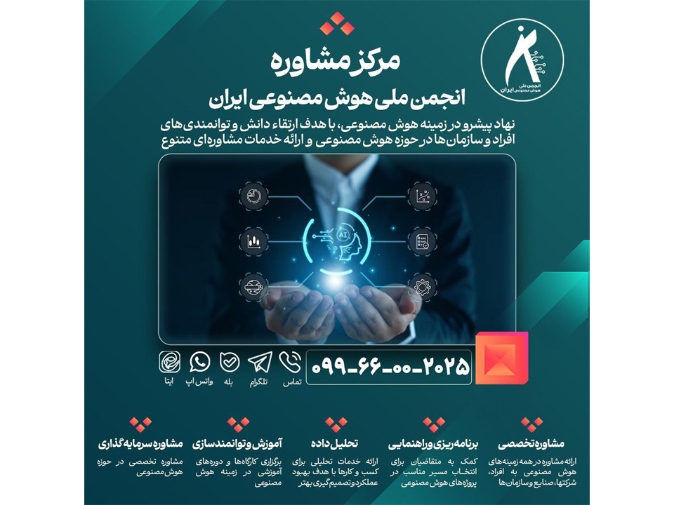 رئیس انجمن ملی هوش مصنوعی ایران از راه‌اندازی مرکز مشاوره هوش مصنوعی در کشور خبر داد.