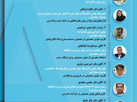 همایش هوش مصنوعی و تحلیل اطلاعات در علوم جنائی و جرم‌شناسی
